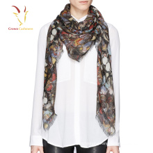 New Design Women Pashmina Printed Butterfly Scarf For Women